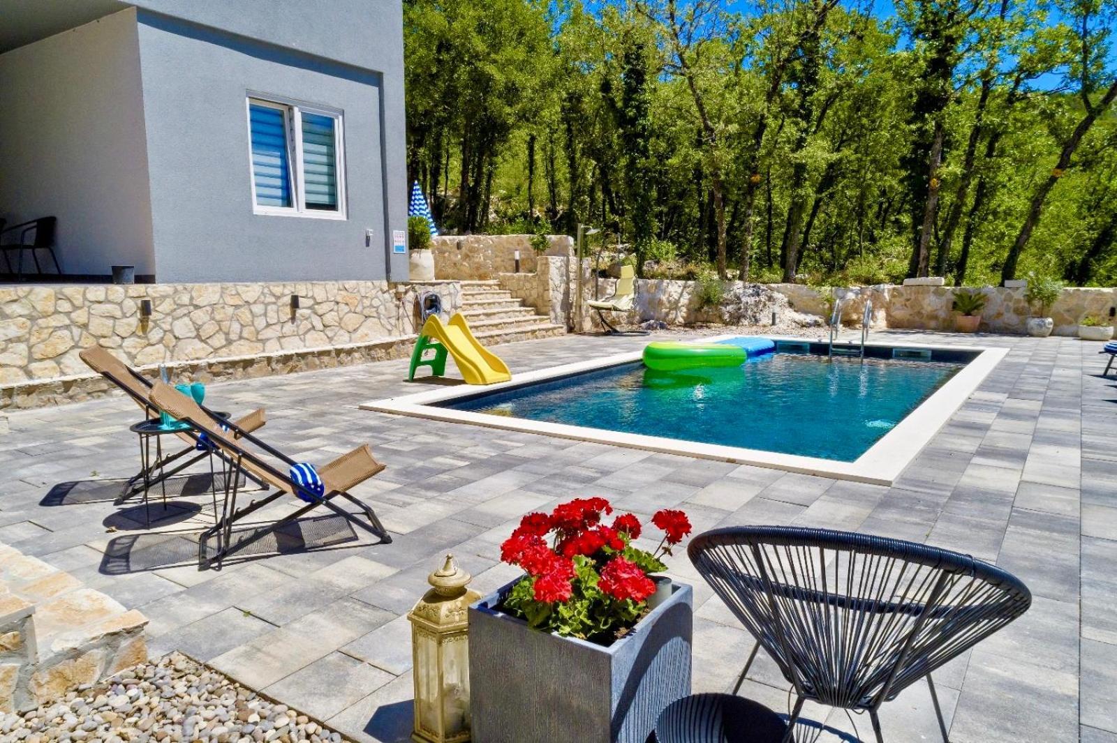 Luxury Villa Andrea Vrzika In Forest Near The Sea Zagvozd ภายนอก รูปภาพ