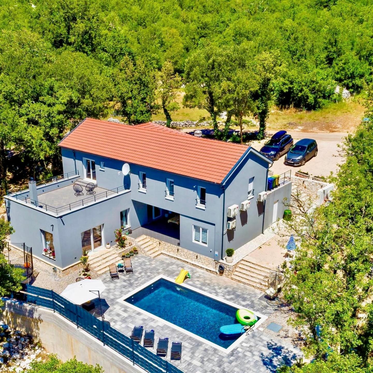 Luxury Villa Andrea Vrzika In Forest Near The Sea Zagvozd ภายนอก รูปภาพ